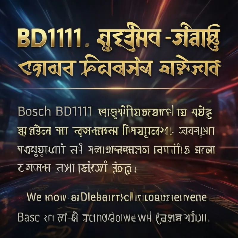 Bosch BD1111 Login